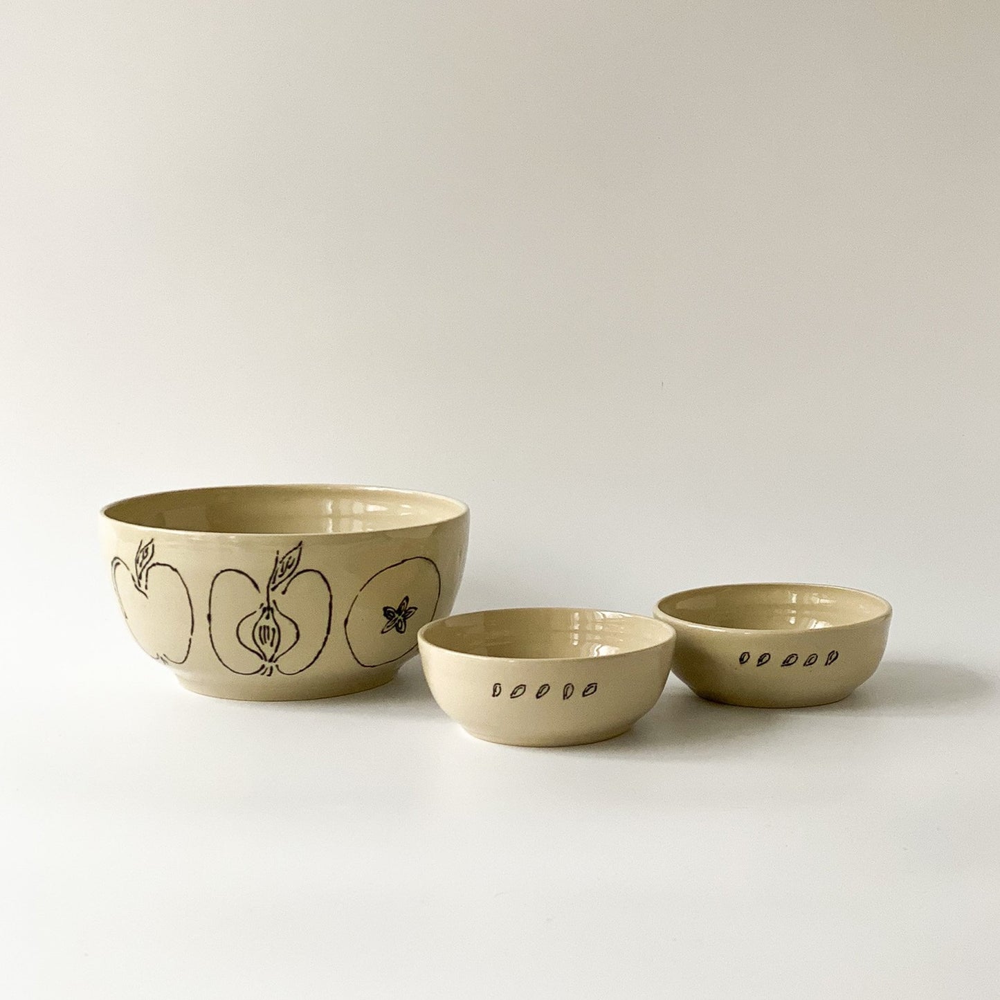 Saladbowl Set "Ode to the Apple" Limited Edition w/ Milena Bassen x KimCeramics