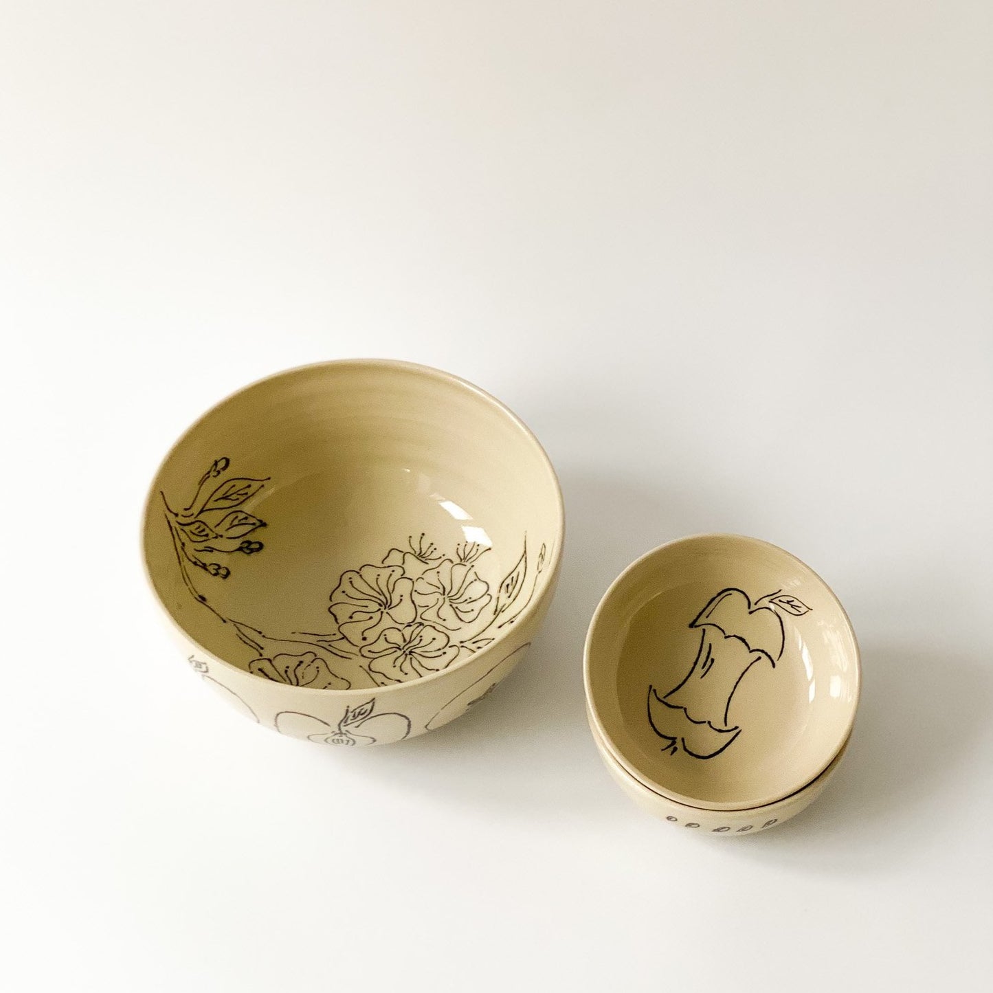 Saladbowl Set "Ode to the Apple" Limited Edition w/ Milena Bassen x KimCeramics